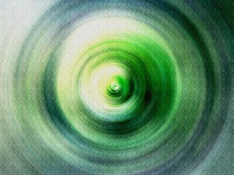 Green Vortex Abstract Concentric Circles Texture  Hypnotic Depth, Motion an.. Stock Illustration