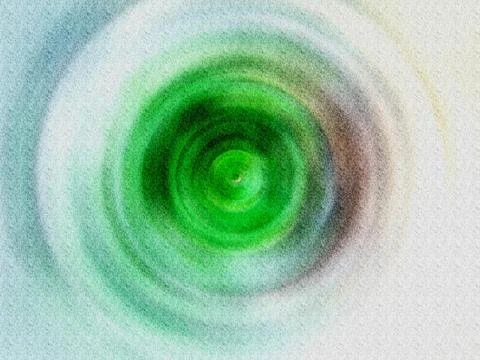 Green Vortex Abstract Concentric Circles Texture  Hypnotic Depth, Motion an.. Stock Illustration