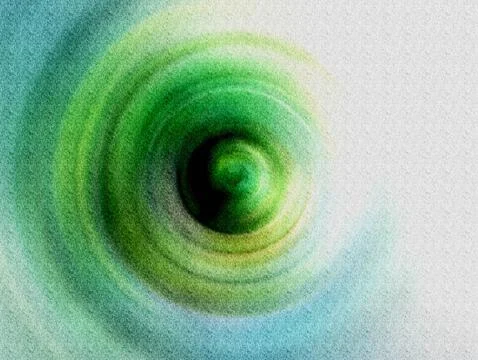 Green Vortex Abstract Concentric Circles Texture  Hypnotic Depth, Motion an.. Stock Illustration