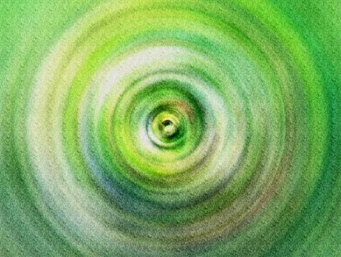 Green Vortex Abstract Concentric Circles Texture  Hypnotic Depth, Motion an.. 库存插图