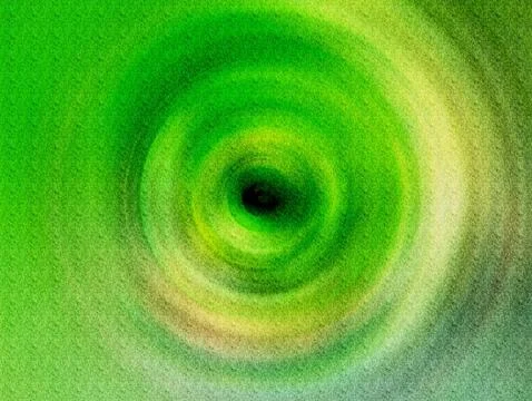 Green Vortex Abstract Concentric Circles Texture  Hypnotic Depth, Motion an.. Stock Illustration