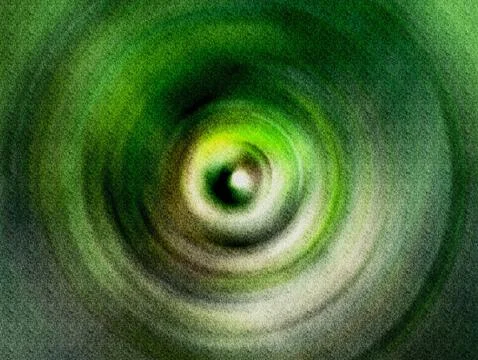 Green Vortex Abstract Concentric Circles Texture  Hypnotic Depth, Motion an.. Stock Illustration