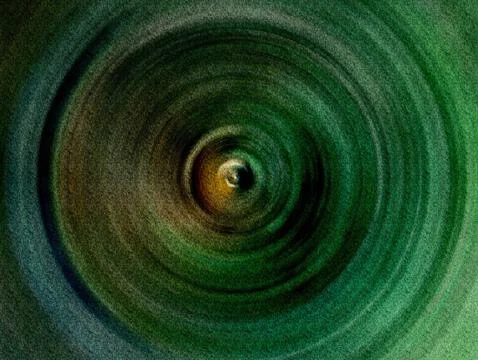 Green Vortex Abstract Concentric Circles Texture  Hypnotic Depth, Motion an.. Stock Illustration