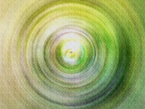 Green Vortex Abstract Concentric Circles Texture  Hypnotic Depth, Motion an.. Stock Illustration