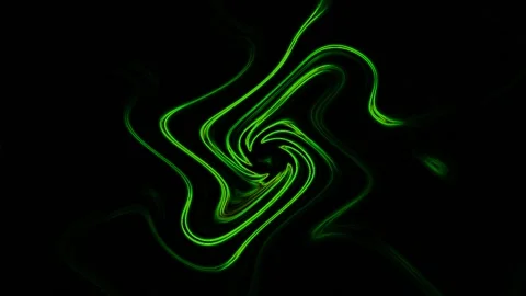 Green Vortex On Black Background Stock Footage 131332558