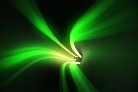 Green vortex with bright light Stock-Illustration