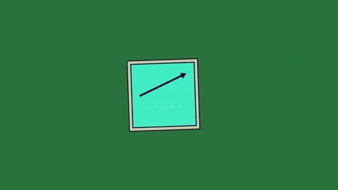 A green wall with window in it and an open door on arrow yellow screen Stock Footage 336892213