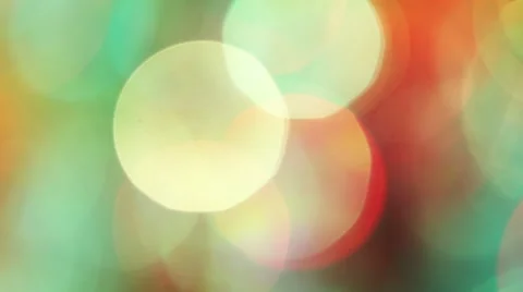 Green Warm Bokeh Stock Footage 42262694