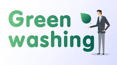 Green washing  flat vector illustration. Green camouflage. Stock Illustration