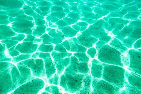 Green water background. Stock Photos