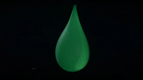 Green Water Balloon Explosion 2000fps High speed Stock Footage