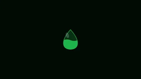 Green Water Drop Save Eco Eco Green Animation Loop Видео 342610339