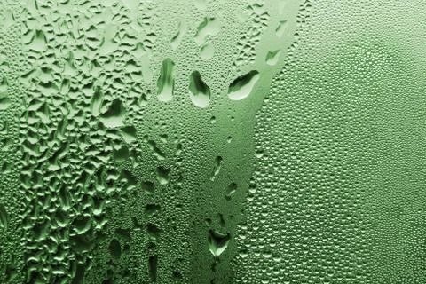 Green water drop texture 스톡 사진