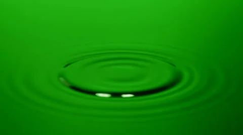 Green water drops Stock Footage 987866