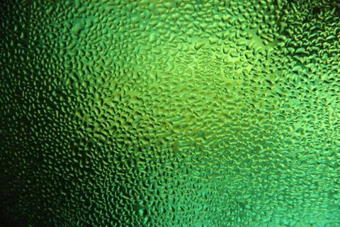 Green water drops Stock Illustration