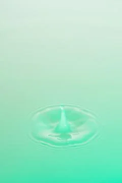 Green water splash Stock Photos