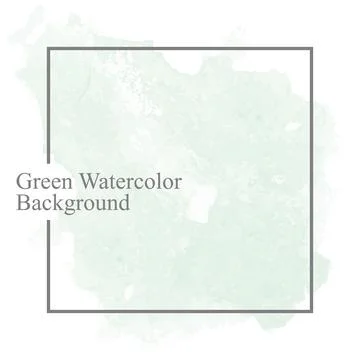 GREEN-WATERCOLOR-BACKGROUND Stock Illustration