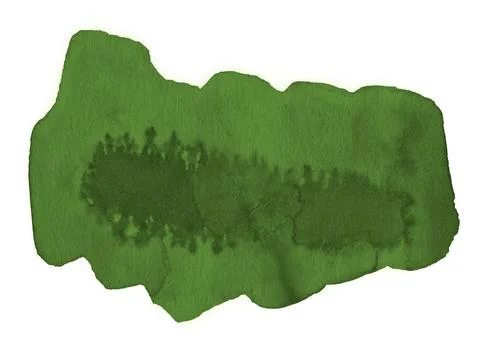 Green watercolor pattern - background for unique designs. Illustrazione stock