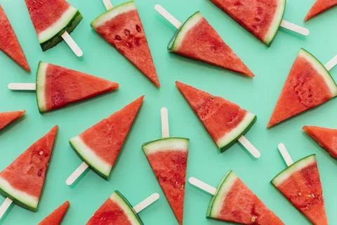 Green watermelon background Stock Photos