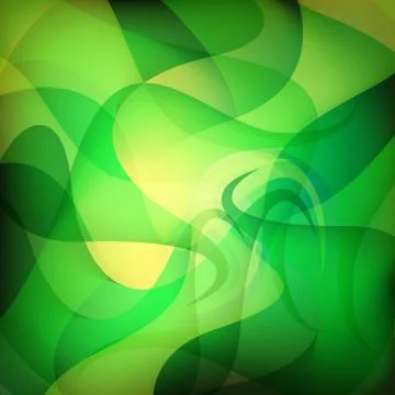 Green wave abstract background Stock Illustration
