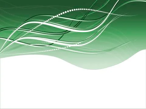 Green  wave Stock Illustration