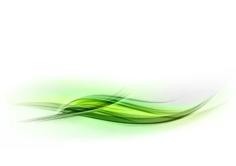 Green wave Illustrazione stock