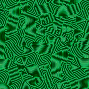 Green Wave Line Pattern Illustrazione stock