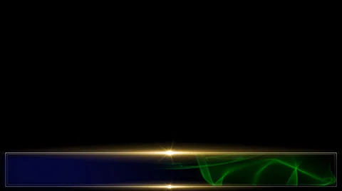 Green Wave Lower Third Stock Footage 39743434