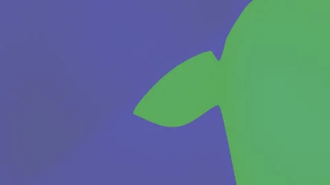 Green wave pattern with purple accents flows across screen Stock Footage 329008009