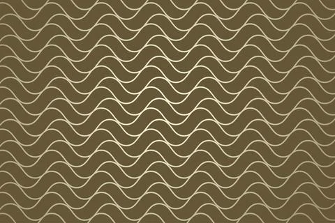 Green wave seamless pattern background Stock Illustration