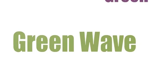 Green Wave Tagcloud Animated On White Background 스톡 동영상 103665698