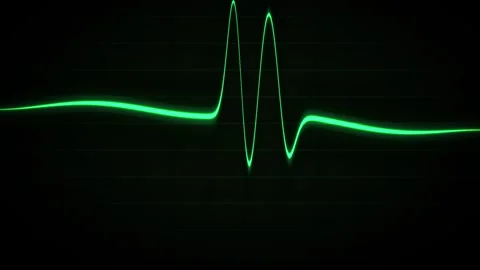 Green waveform patterns on black background. Stock Footage 335962513