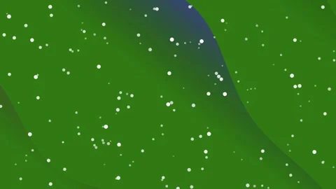 Green Waves and Falling White Particles Abstract Background 스톡 동영상 330096198