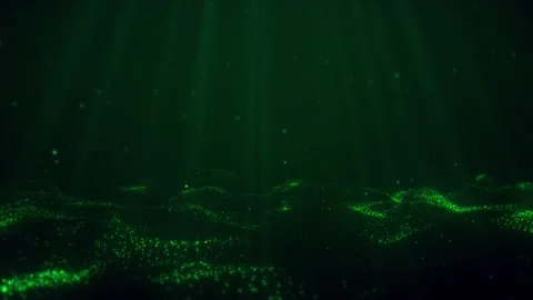 Green waves and rays Stock Footage 293250294