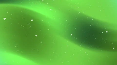 Green waves and white specks form an abstract atmospheric light pattern. Suitabl Stock Footage 323771028