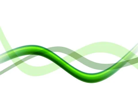 Green waves background Illustrazione stock