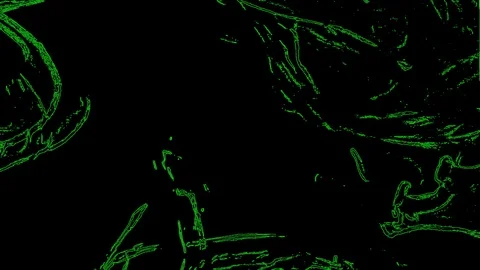 Green waves on a black background 库存影片 125699819