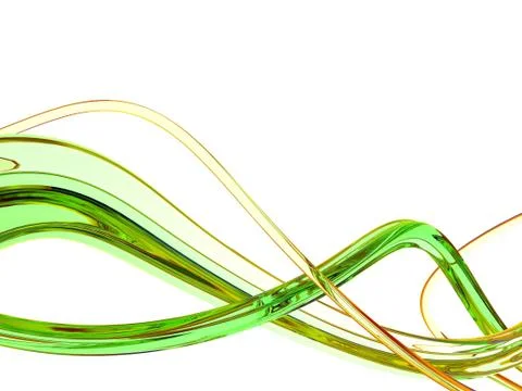 Green waves Stock Illustration