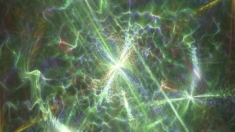 Green waving light Stock Footage 153990970