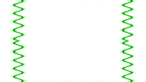 Green Wavy Border Stock Footage 284401649