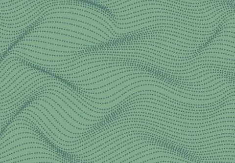 Green wavy dot pattern abstract background Illustrazione stock