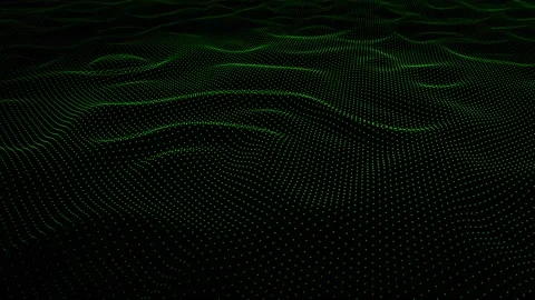 Green wavy dotted texture Stock Footage 196922287