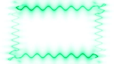 Green Wavy Frame Stock Footage 284400583