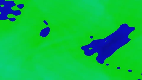 Green wavy texture with blue irregular shape on right Video stock 329007622