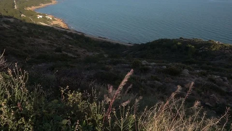 The green way of the sea between Oropesa and Benicasim Stock-Footage 103413245