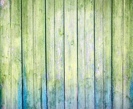 Green weathered plank Foto stock
