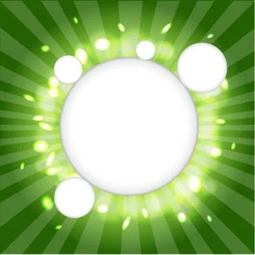 Green web cloud Stock Illustration