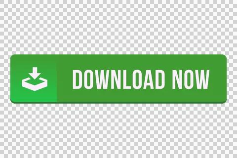 Green web download now button with icon Stock Illustration