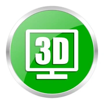 Green web gloosy button Stock Illustration