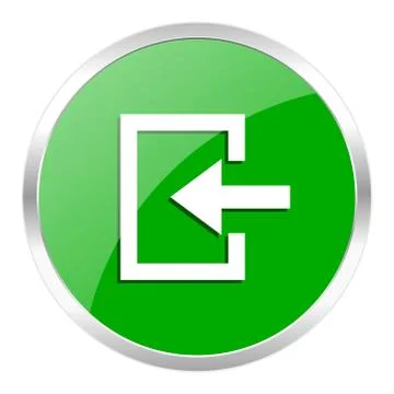 Green web gloosy button Stock Illustration